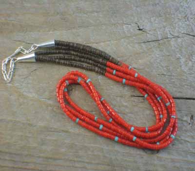 Native American Necklace Santo 3 Strand